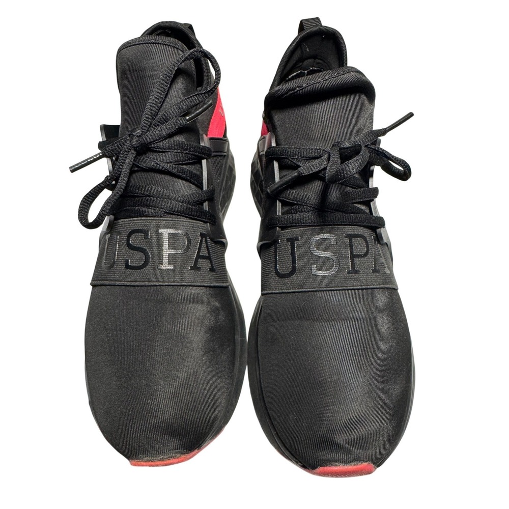 U.S. Polo Assn Blink-L Sneakers Womens 8.5 Black Pink Athletic Running Shoes - Picture 3 of 9